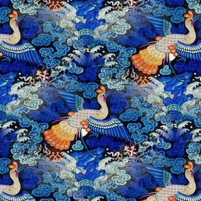 1900 Vintage Chinese Pheasant Embroidery 