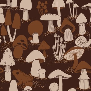 Neutral natural shrooms