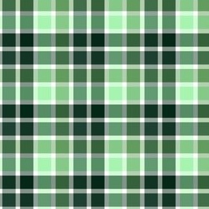 small scale square plaid - st. patrick's day