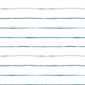 watercolor blue stripes - small