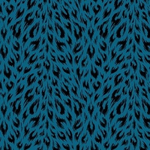 Leopard Print Duotone - Peacock - SMALL