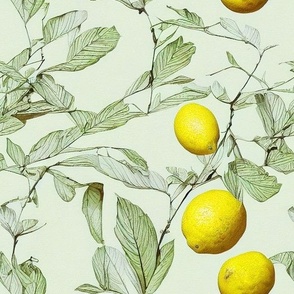 Lemon and Bird Tree Sketch Collage 11