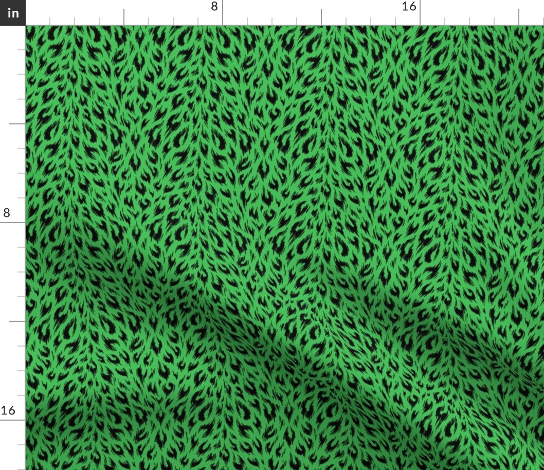 Leopard Print Duotone - Grass - SMALL
