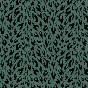 Leopard Print Duotone - Pine - SMALL
