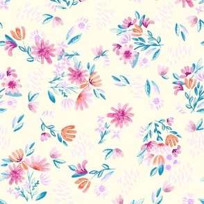 Pastel Garden_in Cream_MEDIUM_10.5x13_(wallpaper 12x15)