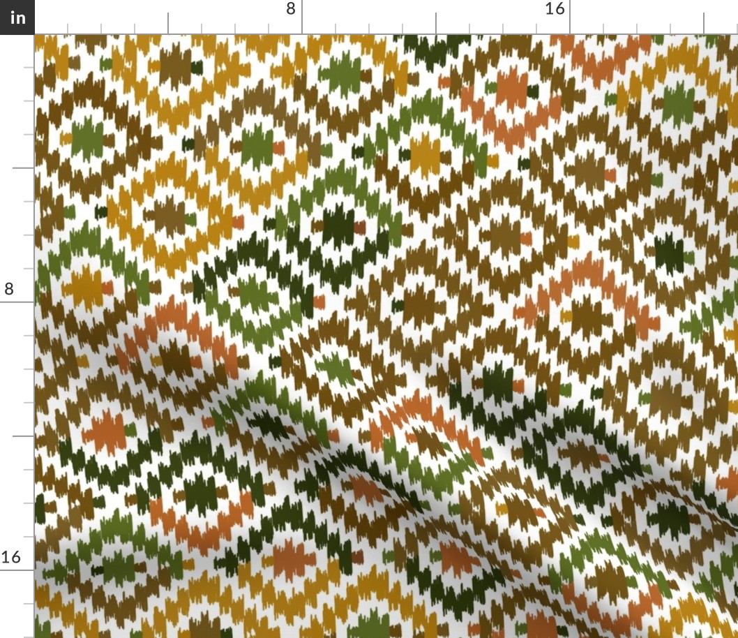 Turkish carpet beige orange khaki brown embroidery. Patchwork mosaic oriental kilim rug with traditional folk geometric ornament. Tribal style.