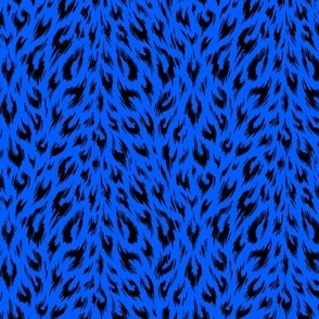 Leopard Print Duotone - Cobalt - SMALL