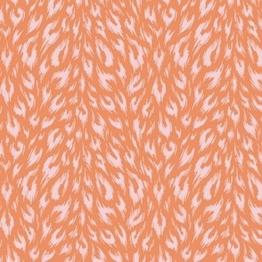 Leopard Print Duotone - Peach and Cotton Candy - SMALL