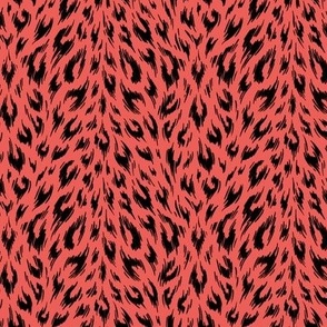 Leopard Print Duotone - Coral - SMALL