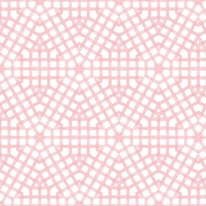 Pale pink mosaic / large scale