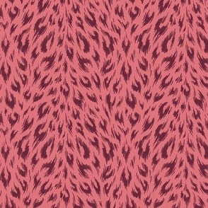 Leopard Print Duotone - Watermelon and Wine - SMALL