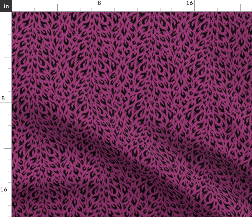 Leopard Print Duotone - Berry - SMALL