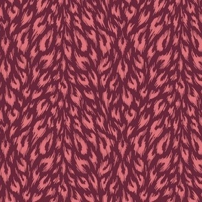 Leopard Print Duotone - Wine and Watermelon - SMALL