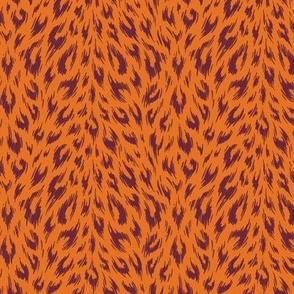 Leopard Print Duotone - Carrot and Wine - SMALL