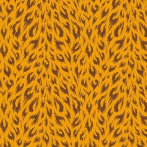 Leopard Print Duotone - Marigold and Cinnamon - SMALL