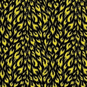 Leopard Print Duotone - Lemon Lime - SMALL