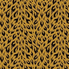 Leopard Print Duotone - Mustard - SMALL