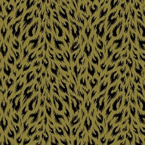 Leopard Print Duotone - Moss - SMALL