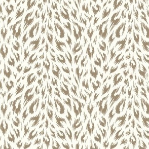 Leopard Print Duotone - Natural and Mushroom - SMALL