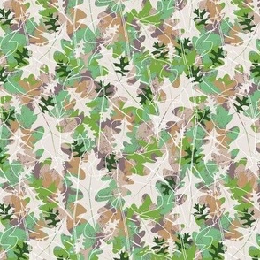 Plum Coloured Leaves Fabric, Wallpaper and Home Decor | Spoonflower
