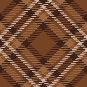 Earth Tone Plaid Pattern