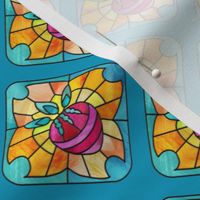 stained glass strawberries on caribbean | small
