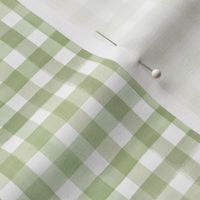 Watercolor gingham sage green Micro