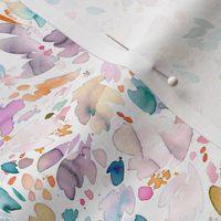 Abstract petal floral watercolor - Pastel white - Micro - Boho Abstract