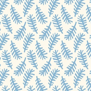 PALM FRONDS FLOATING 2023 blue 5”