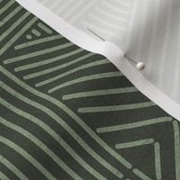 Olive Green Mudcloth Weaving Lines - large