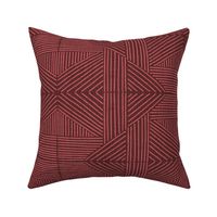 Red Mudcloth Weaving Lines - large