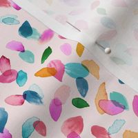 Floral Petals Watercolor Multicolor Pink Small