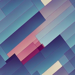 chillwave diagonal stripes in pink and blue