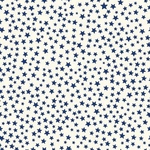 Tiny Stars cream-navy