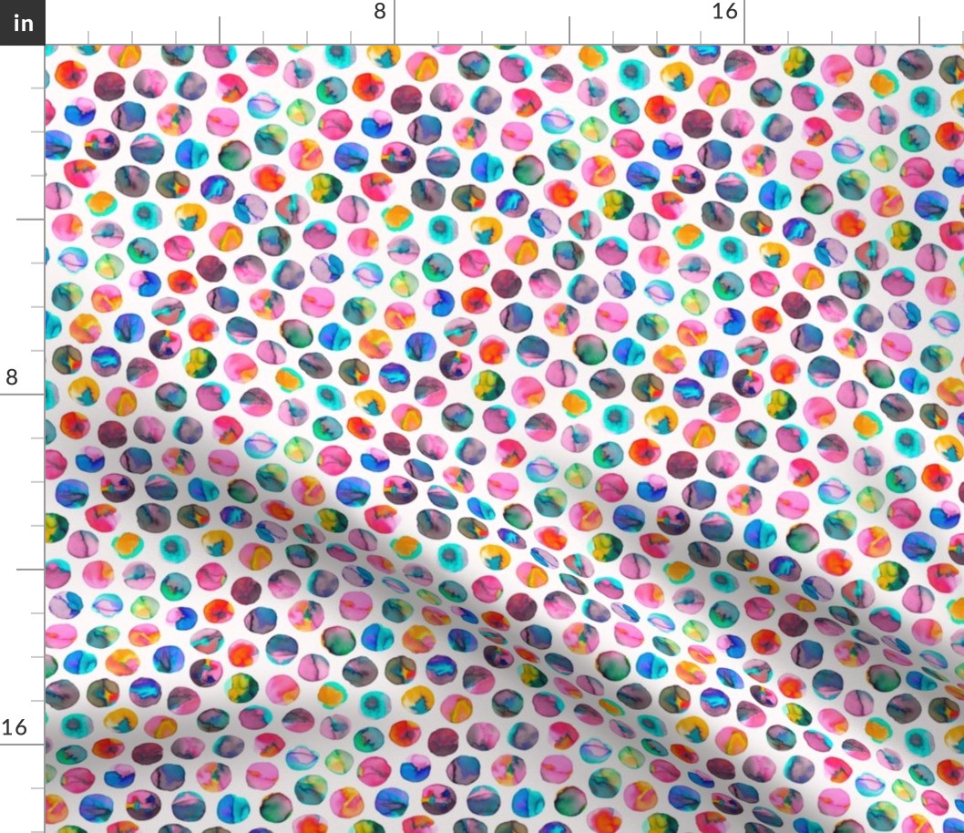 Colorful Watercolor dots Micro