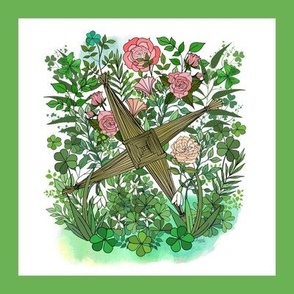 Saint Brigid's Garden embroidery template 