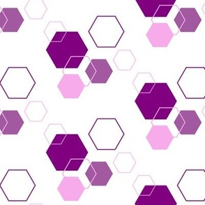 Purple Hexagons / small scale