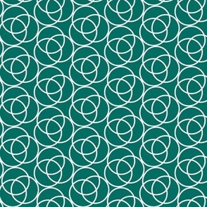 Running In Circles - Geometric Green Small Scale