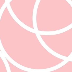 Running In Circles - Geometric Pink Jumbo Scale