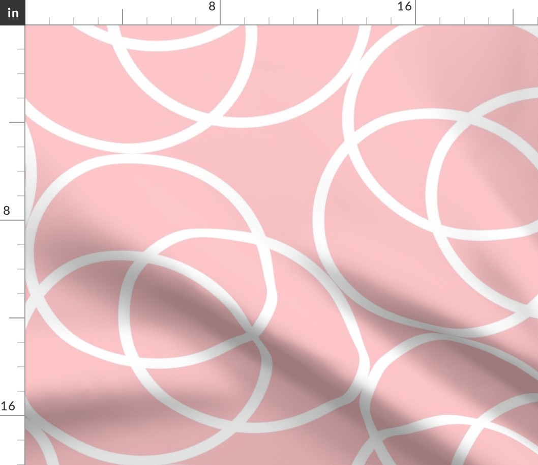 Running In Circles - Geometric Pink Jumbo Scale