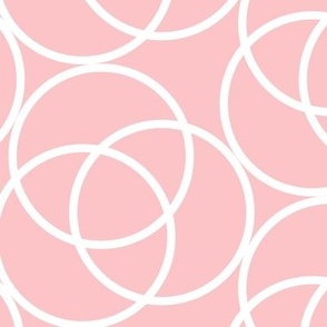 Running In Circles - Geometric Pink Large Scale
