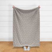 Running In Circles - Geometric Beige Large Scale