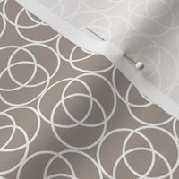 Running In Circles - Geometric Beige Small Scale
