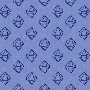 Navy Gem Periwinkle Large Scale
