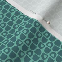 Teal Coordinate Pattern TL2 (part of Little Africa collection Quilt B) ROTATED