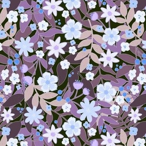 Bold Florals - Purple - Medium
