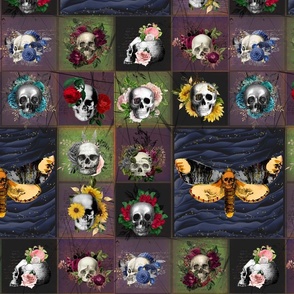 Skulls, Flowers, and Deaths Head Moths