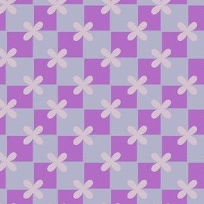 Small Checkers - Bold Purple