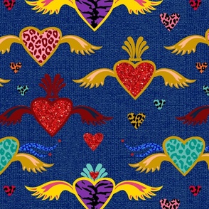 Love Leopard Heart – Barbara's Needlepoint