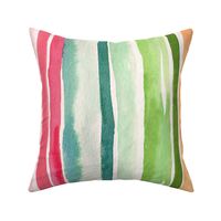 Spring Rainbow stripes watercolor Jumbo Large